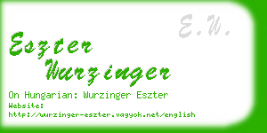 eszter wurzinger business card